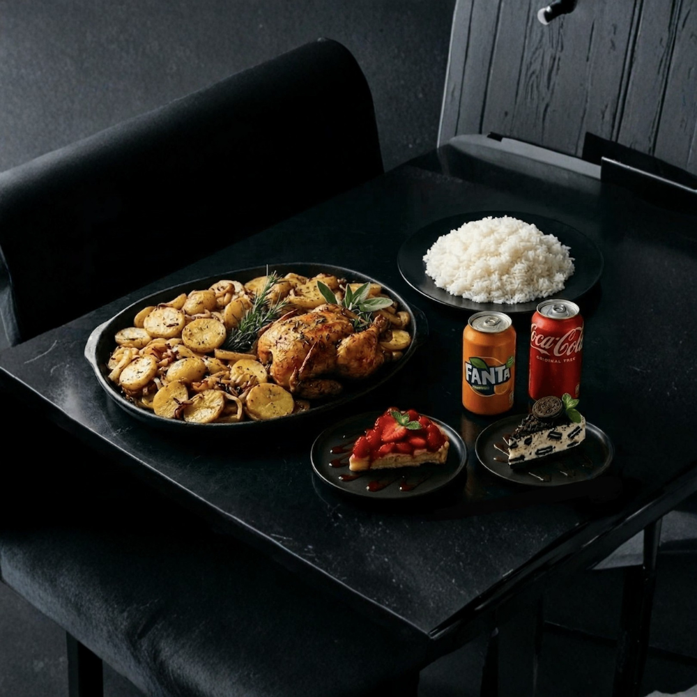 Menú Pollo Arroz Blanco